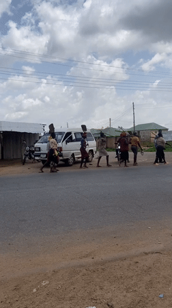 Children dance in multiple gatherings across Riyom, Nigeria