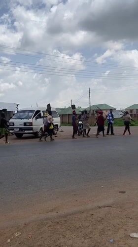 Children dance in multiple gatherings across Riyom, Nigeria