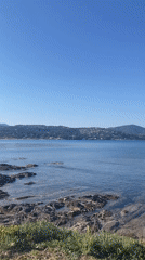 Clear day captured on video at Sainte-Maxime coast