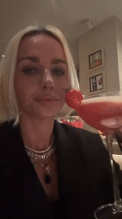 Dubai restaurant diners enjoy colorful cocktails during afternoon meal