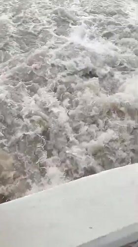 Turbulent muddy water flows observed across Punjab waterways