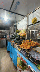 Evening fruit market operates in Gaza City