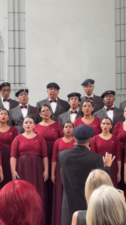 Formal choir performances across multiple Caracas venues