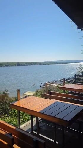 Morning dining experience documented at Zemun restaurant with river views