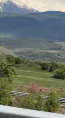 Scenic mountain landscape filmed near Barakovo, Bulgaria