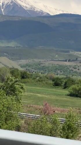 Scenic mountain landscape filmed near Barakovo, Bulgaria