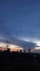 Sunset and twilight scenes documented across Lhokseumawe, Indonesia