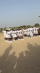 Youth marching band performs formation drill in Maiduguri