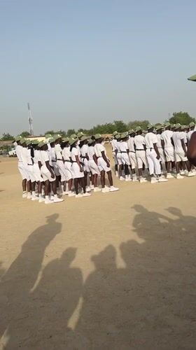 Youth marching band performs formation drill in Maiduguri