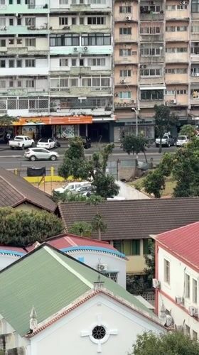 Morning views across Maputo's streets and skyline