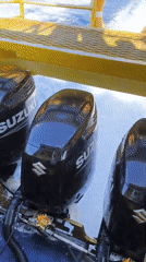Boat with triple Suzuki motors spotted in Indonesian waters