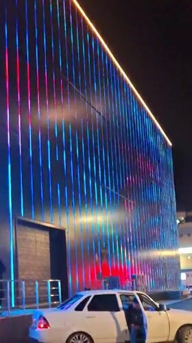Evening scenes documented across Kokshetau, Kazakhstan shopping and urban areas