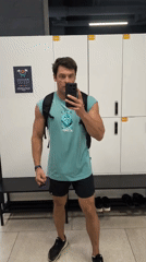 Man Takes Selfie in Moscow Gym Locker Room