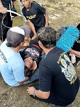 Medical emergency response witnessed in Mojodoyong, Indonesia