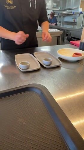 Inside Spectrum Restaurant's Sofia kitchen during a busy service