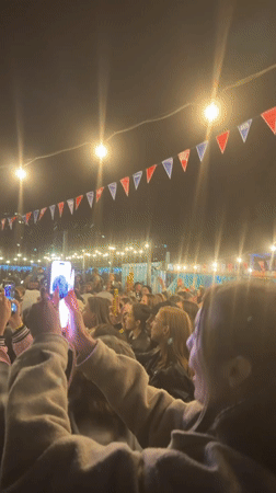 Outdoor concert draws crowds in Naberezhnye Chelny, Russia