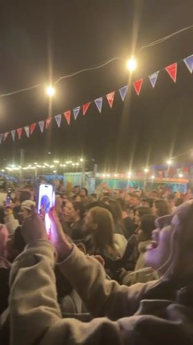 Outdoor concert draws crowds in Naberezhnye Chelny, Russia