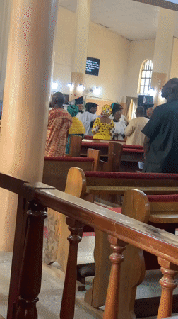 Morning church service and ceremony underway in Jos, Nigeria