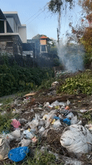 Roadside waste and car passenger captured in North Kuta