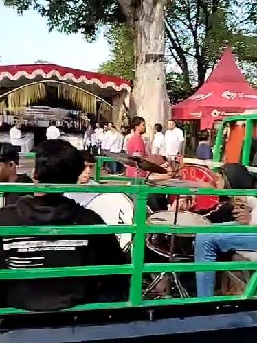 Cultural procession and community celebration held in Sragen, Indonesia