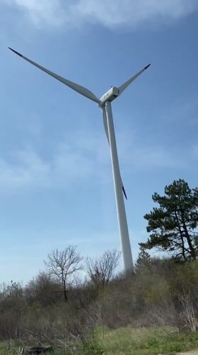 ESN wind turbine operates normally in Kavarna, Bulgaria