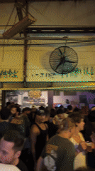 Early morning social gathering observed at São Paulo bar