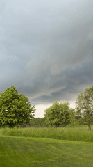 Stormy skies observed over rural Gangloff, Germany landscape