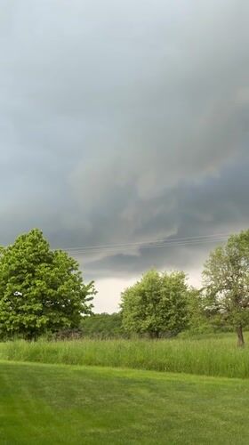 Stormy skies observed over rural Gangloff, Germany landscape
