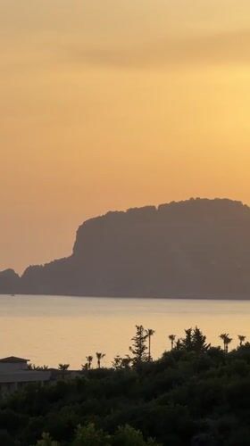 Sunset documented from multiple angles in Alanya, Turkey
