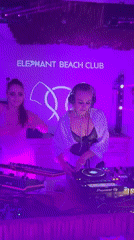 Beach club hosts DJ sets and fire shows in Thailand