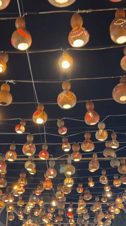 Alanya's illuminated nightlife streets draw crowds with ornate lighting displays