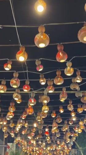 Alanya's illuminated nightlife streets draw crowds with ornate lighting displays