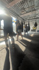 Early morning martial arts training session documented in Perm gym