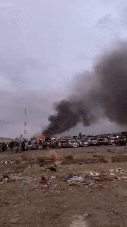 Major vehicle fire erupts at Quetta salvage yard