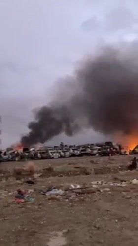 Major vehicle fire erupts at Quetta salvage yard