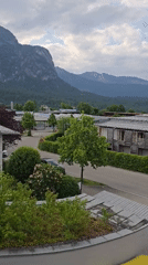 Alpine town views documented through day in Garmisch-Partenkirchen