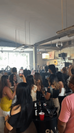 Sunday day party in full swing at a Chiang Mai venue