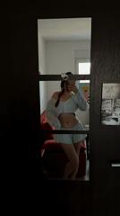 Woman's morning routine documented in Belgrade suburb