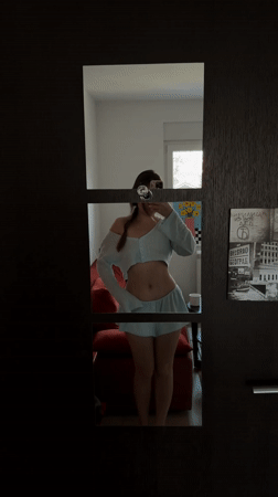 Woman's morning routine documented in Belgrade suburb