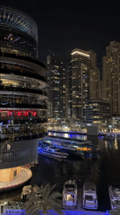 Dubai Marina nightlife and shopping mall scenes captured