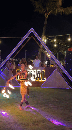 Traditional Balinese fire dance performance in Kuta