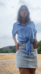 Lakeside selfies at Coteaux du Lizon on a July morning