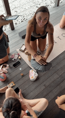 Women's yoga session held at wellness retreat in Mengwi