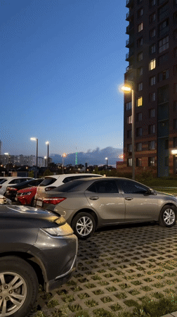 Evening moments captured in Perm: urban scenes and selfies