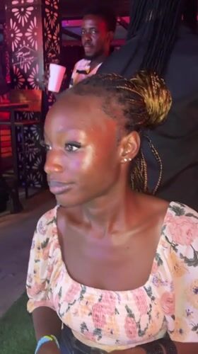 Women dance at nightclub in Howayi, Nigeria