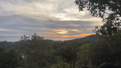 Sunset observed from multiple Thai coastal locations