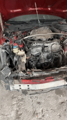 Damaged red sports car found in Yerevan garage