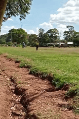 Local soccer match played in Lumakanda ward, Kenya