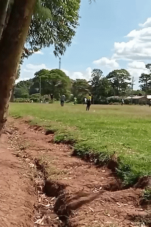 Local soccer match played in Lumakanda ward, Kenya