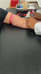 Medical blood draw procedures documented at Mexico healthcare facility